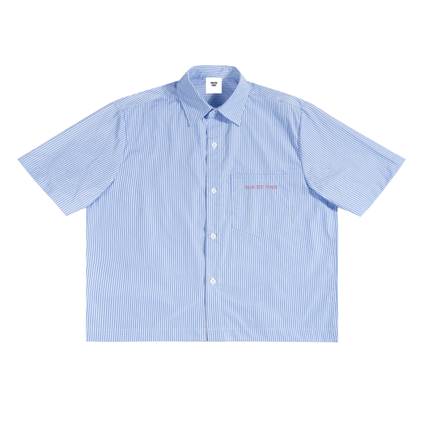 Oversized Vertical Stripe Boxy Shirt