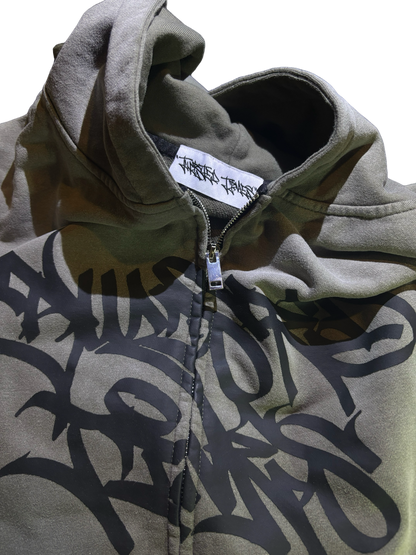 GRAFFITI LOGO ZIP UP