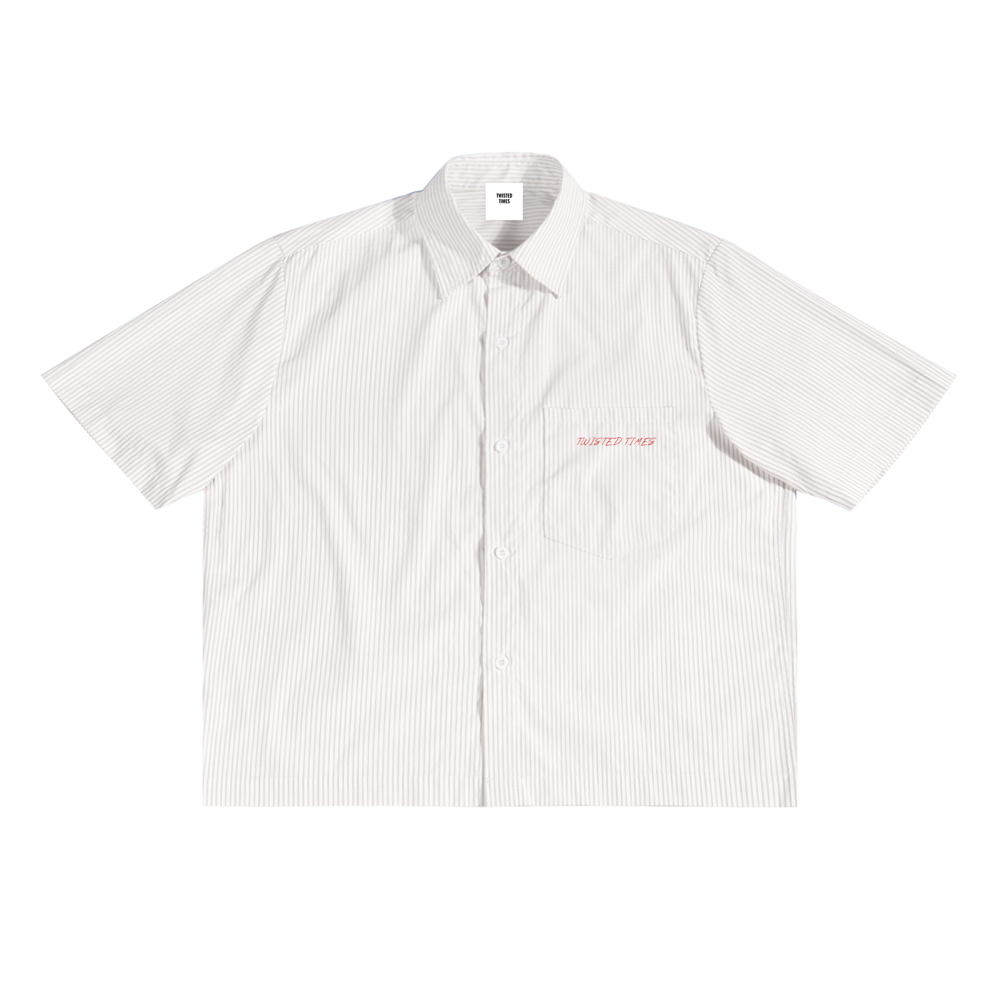 Oversized Vertical Stripe Boxy Shirt